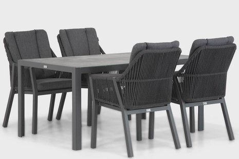 Lifestyle Verona/Varano 160 cm dining tuinset 5-delig