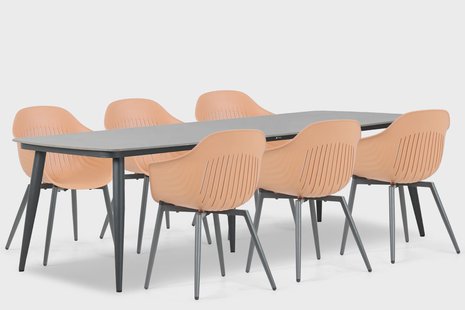 Lifestyle Lissabon/Vienna 240 cm dining tuinset 7-delig