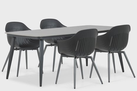 Lifestyle Lissabon/Vienna 180 cm dining tuinset 5-delig