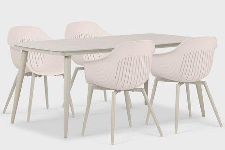 Lifestyle Lissabon/Vienna 180 cm dining tuinset 5-delig