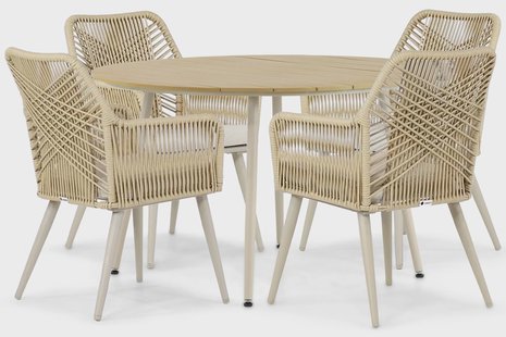 Coco Vedra/Matale 125 cm dining tuinset 5-delig