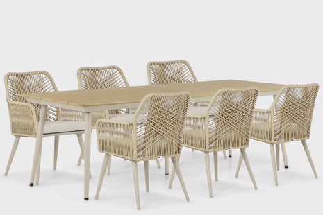 Coco Vedra/Matale 240 cm dining tuinset 7-delig