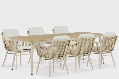 Coco Antoni/Matale 240 cm dining tuinset 7-delig
