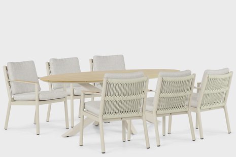 Coco Sevilla/Matara 220 cm dining tuinset 7-delig