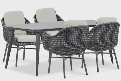 Santika Yovan/Vienna 180 cm dining tuinset 5-delig