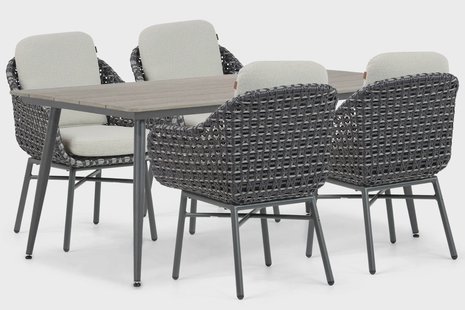 Santika Yovan/Matale 180 cm dining tuinset 5-delig