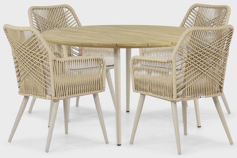 Coco Vedra/Montana 130 cm dining tuinset 5-delig