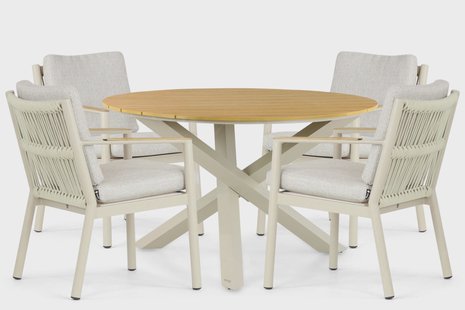 Coco Sevilla/Ancona 125 cm dining tuinset 5-delig