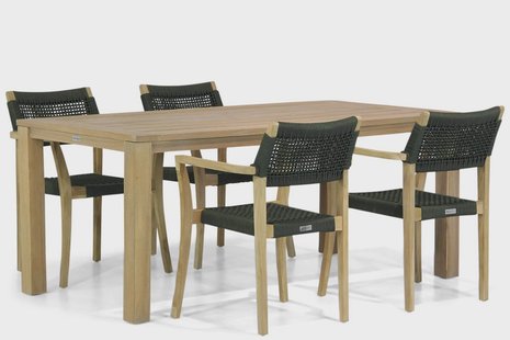 Lifestyle Dallas/Brighton 200 cm dining tuinset 5-delig