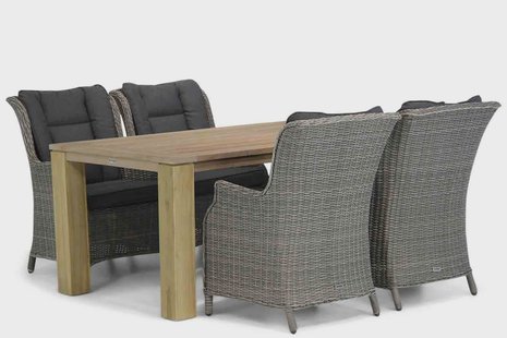 Garden Collections Aberdeen/Brighton 200 cm dining tuinset 5-delig