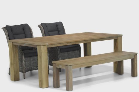 Garden Collections Aberdeen/Brighton 200 cm dining tuinset 4-delig