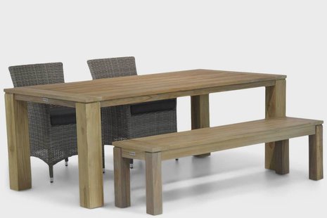 Garden Collections Dublin/Brighton 200 cm dining tuinset 4-delig