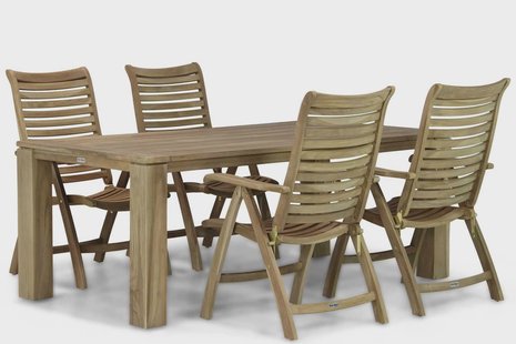 Garden Collections Birmingham/Brighton 200 cm dining tuinset 5-delig