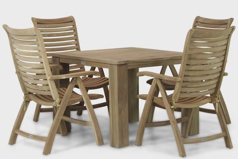 Garden Collections Birmingham/Brighton 100 cm dining tuinset 5-delig