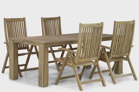 Garden Collections Canterbury/Brighton 200 cm dining tuinset 5-delig