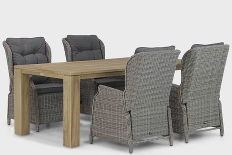 Garden Collections Edingburgh/Brighton 200 cm dining tuinset 5-delig