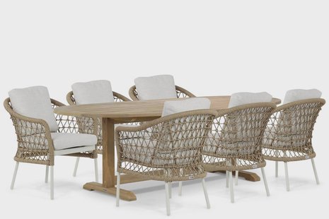 Coco Bali/Brighton 240 cm dining tuinset 7-delig