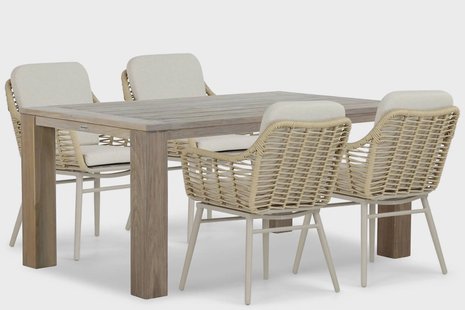 Coco Antoni/Brighton 165 cm dining tuinset 5-delig