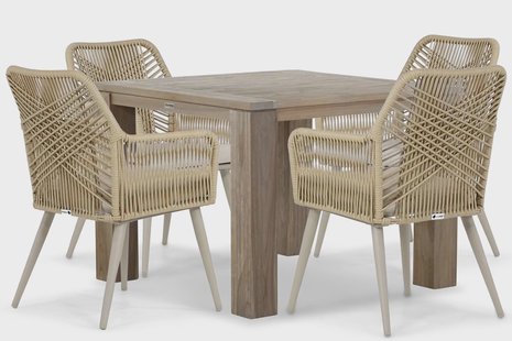 Coco Vedra/Brighton 100 cm dining tuinset 5-delig