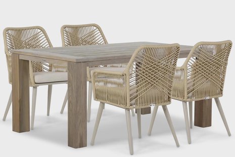 Coco Vedra/Brighton 165 cm dining tuinset 5-delig