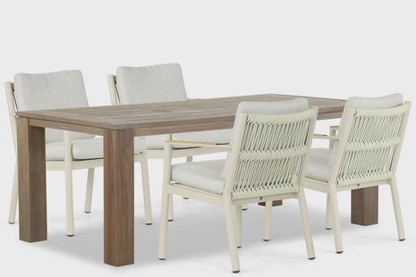 Coco Sevilla/Brighton 200 cm dining tuinset 5-delig