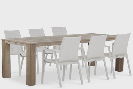 Osmen Joliet/Brighton 240 cm dining tuinset 7-delig