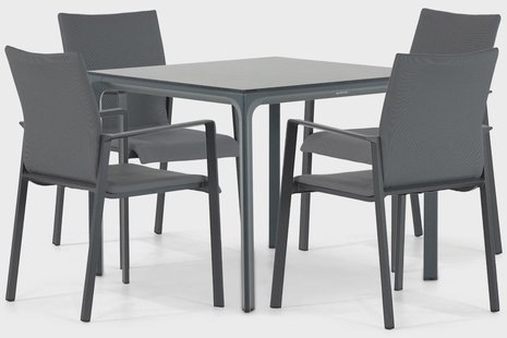 Lifestyle Rome/Cesar 90 cm dining tuinset 5-delig
