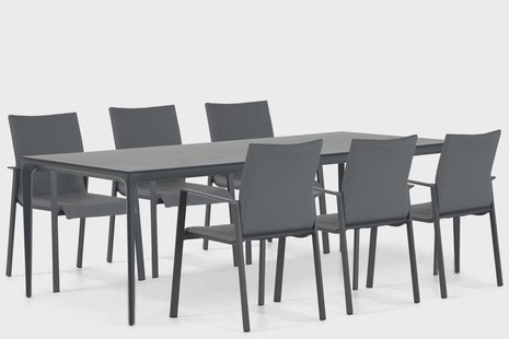 Lifestyle Rome/Cesar 220 cm dining tuinset 7-delig