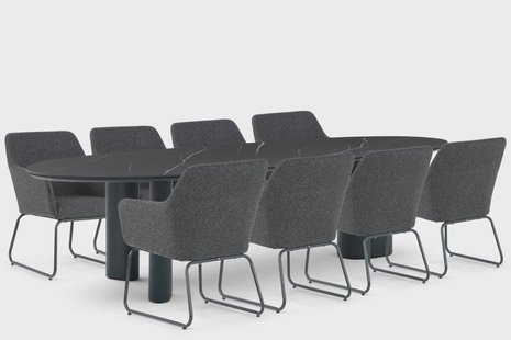 Lifestyle Lugo/Weave 300 cm dining tuinset 9-delig