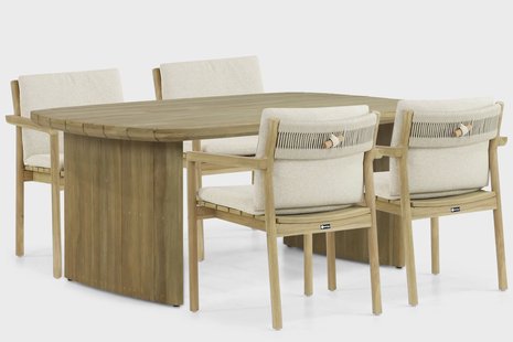 Santika Suka/Falcon 180 cm dining tuinset 5-delig