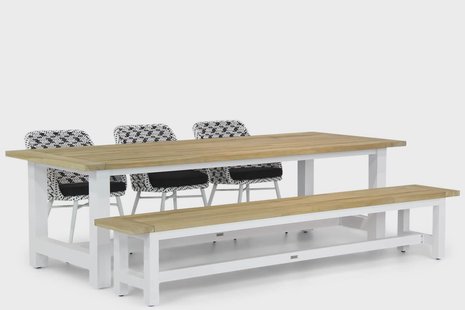 Lifestyle Crossway/Los Angeles 260 cm dining tuinset 5-delig