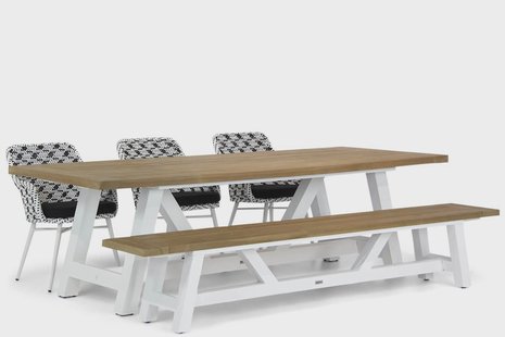 Lifestyle Crossway/Florence 260 cm dining tuinset 5-delig