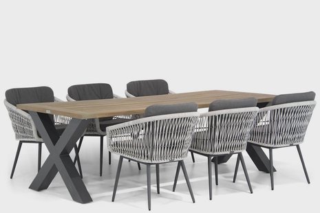 Lifestyle Western/Cardiff 240 cm dining tuinset 7-delig