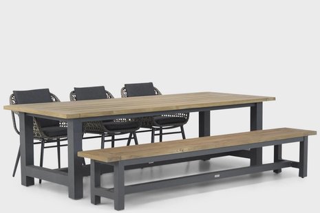 Lifestyle Dolphin/San Francisco 260 cm dining tuinset 5-delig