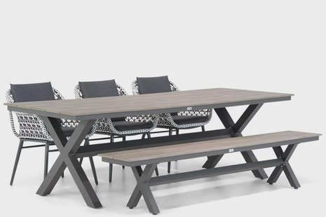 Lifestyle Dolphin/Forest 240 cm dining tuinset 5-delig