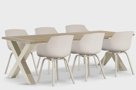 Lifestyle Salina/Cardiff 240 cm dining tuinset 7-delig