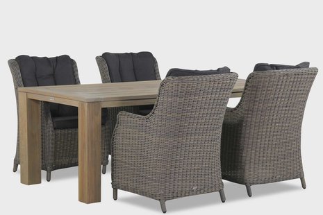 Garden Collections Buckingham/Brighton 200 cm dining tuinset 5-delig