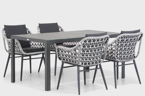 Lifestyle Dolphin/Varano 160 cm dining tuinset 5-delig