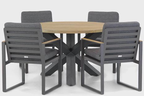 Santika Soray/Rockville 120 cm dining tuinset 5-delig
