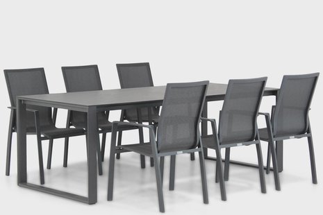 Lifestyle Ultimate/Zaga 220 cm dining tuinset 7-delig