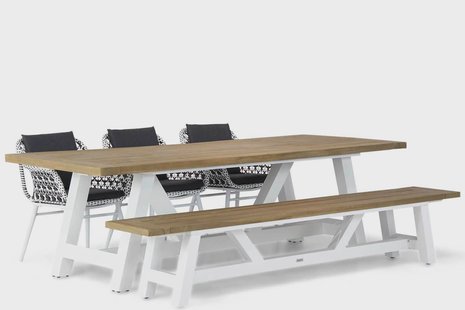 Lifestyle Dolphin/Florence 260 cm picknick tuinset 5-delig