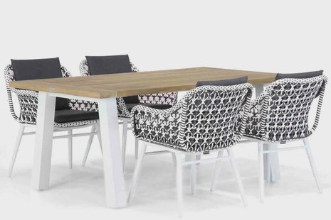 Lifestyle Dolphin/Glasgow 180 cm dining tuinset 5-delig