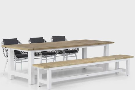 Lifestyle Dolphin/Los Angeles 260 cm picknick tuinset 5-delig