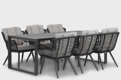 Coco Azzano/Zaga 220 cm dining tuinset 7-delig