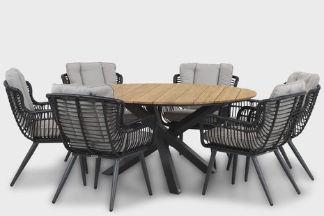 Coco Azzano/Fabriano 150 cm dining tuinset 7-delig