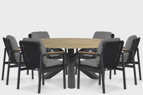 Coco Ralph/Fabriano 150 cm dining tuinset 7-delig