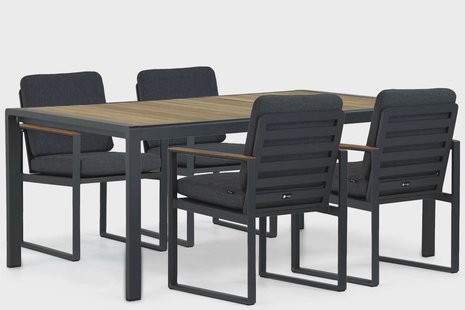 Santika Soray/Valence 180 cm dining tuinset 5-delig
