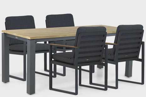 Santika Soray/Riviera 180 cm dining tuinset 5-delig