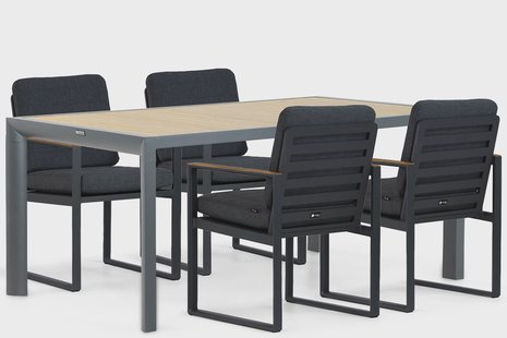 Santika Soray/Borello 180 cm dining tuinset 5-delig