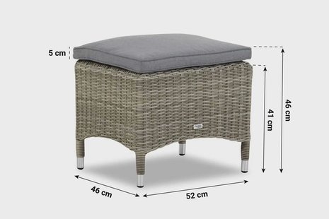 Garden Collections Madera dining voetenbank